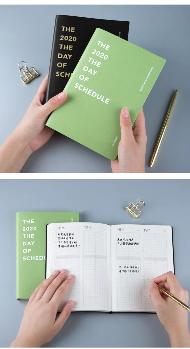 Agenda планировщик Escolar дневник B6 блокнот дневник ежемесячный недельный сетка Блокнот Книга Школа Путешествия расписание руководство D40