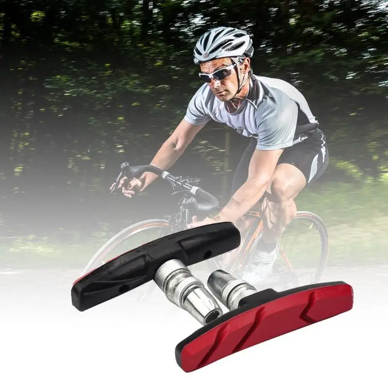 2шт MTB велосипедные тормозные колодки V образный блок зажим колеса тормозной