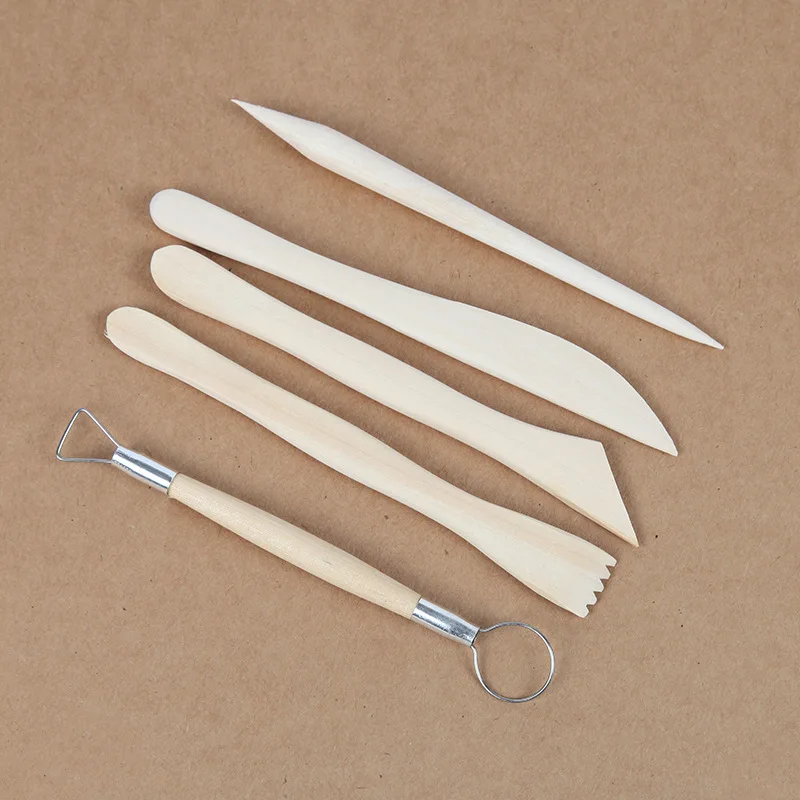 5pcs Sculpting Clay Sculpture Tools Set Professional Double Side Clay