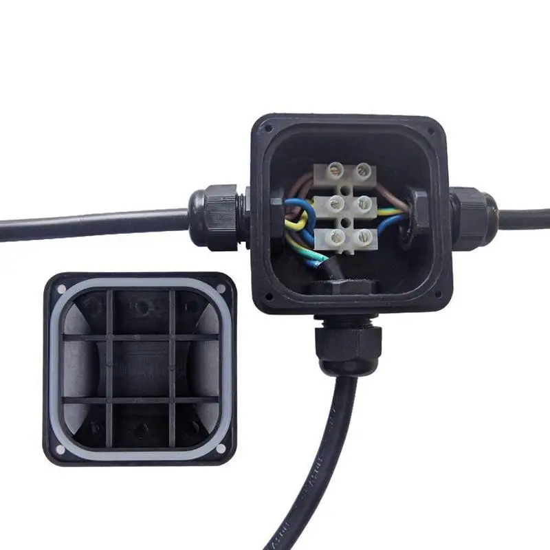 

Hot Sale Junction Box IP68 Waterproof 3 Way Cable Connectors Outdoor/External Electrical Junction Box 5.5mm-10.2mm Pack of 4