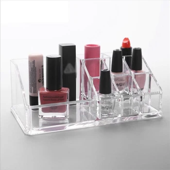 

Mutifunctional Acrylic Transparent Make Up Organizer Lipstick Cosmetic Brush Storage Box Home Desktop Jewelry Container for Girl