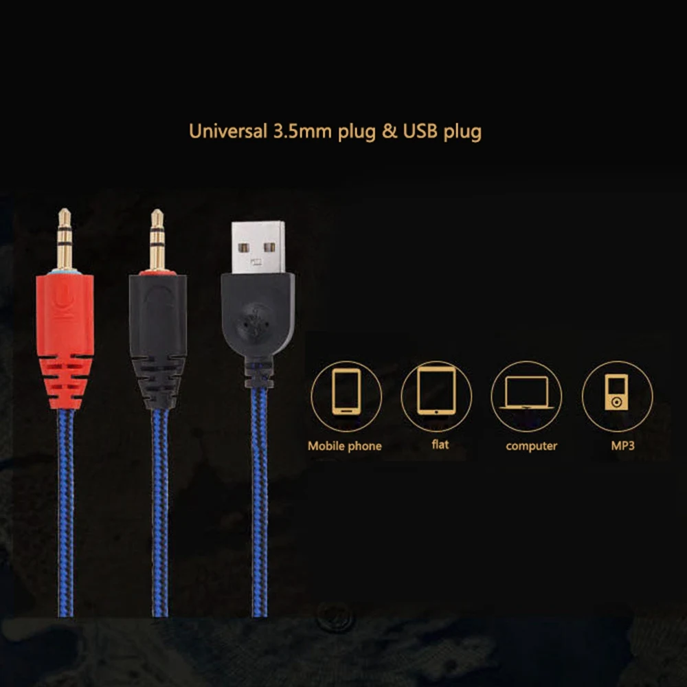 Игровые наушники для компьютерных ПК Игр проводные наушники Led HD Bass USB игровая гарнитура для PS4 компьютера с микрофоном