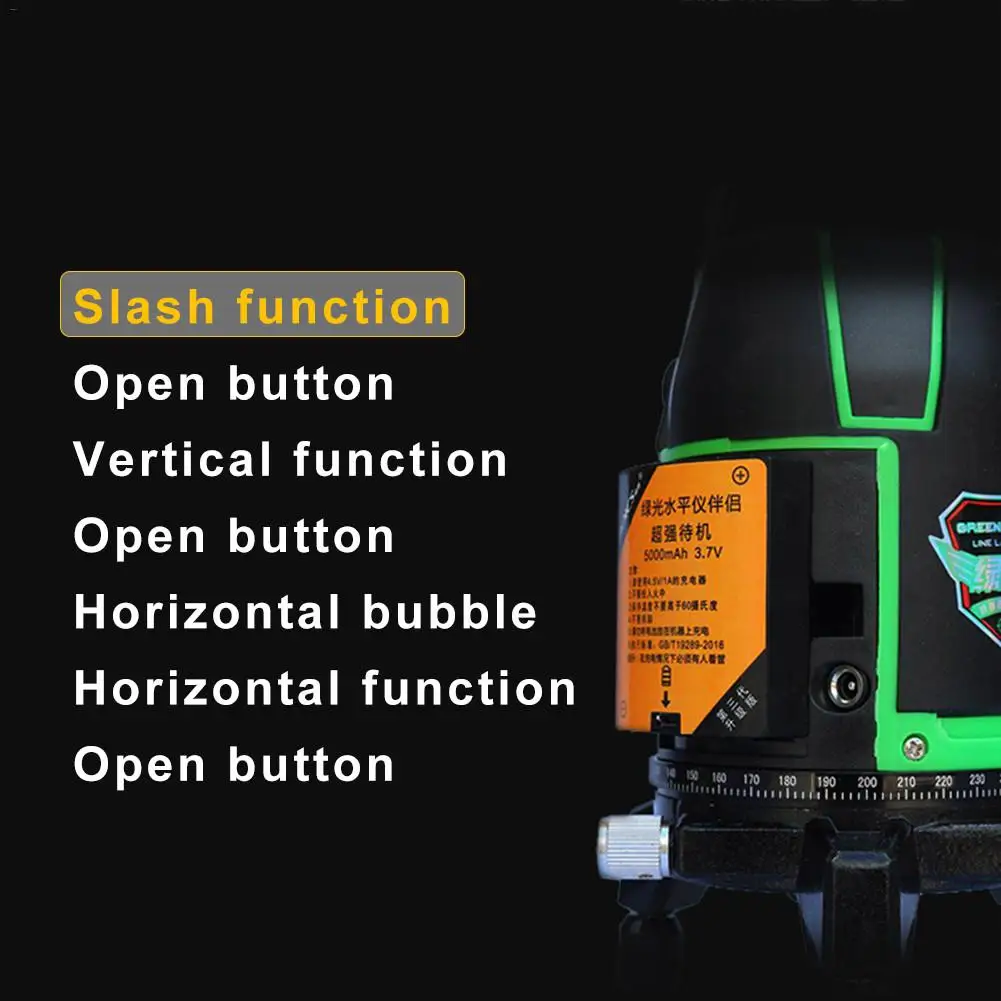 5-проводной лазерный уровень с лазером зеленого цвета свет автоматическую линию лазер с высокой точностью инфракрасный проектор линии#40