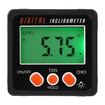 

Angle meter, Precision Digital Protractor Inclinometer Level box, Digital Angle Finder Bevel Box with Magnet Base
