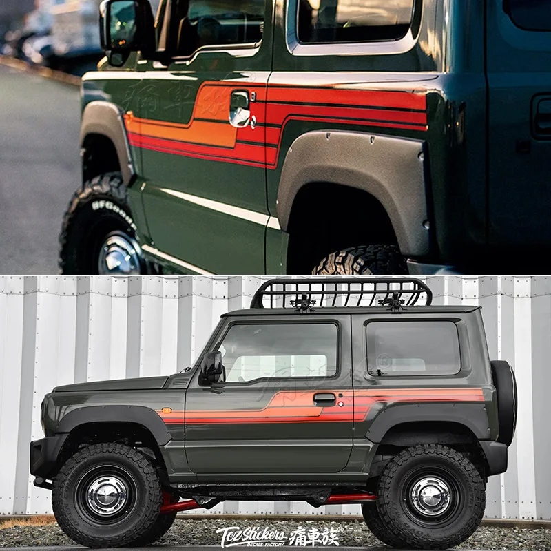 Автомобильная наклейка для Suzuki, новинка, Jimny, автомобильные наклейки, потяните цветок, украшение автомобиля, Модифицированная, Jimny, наклейка на тело, покраска, пленка