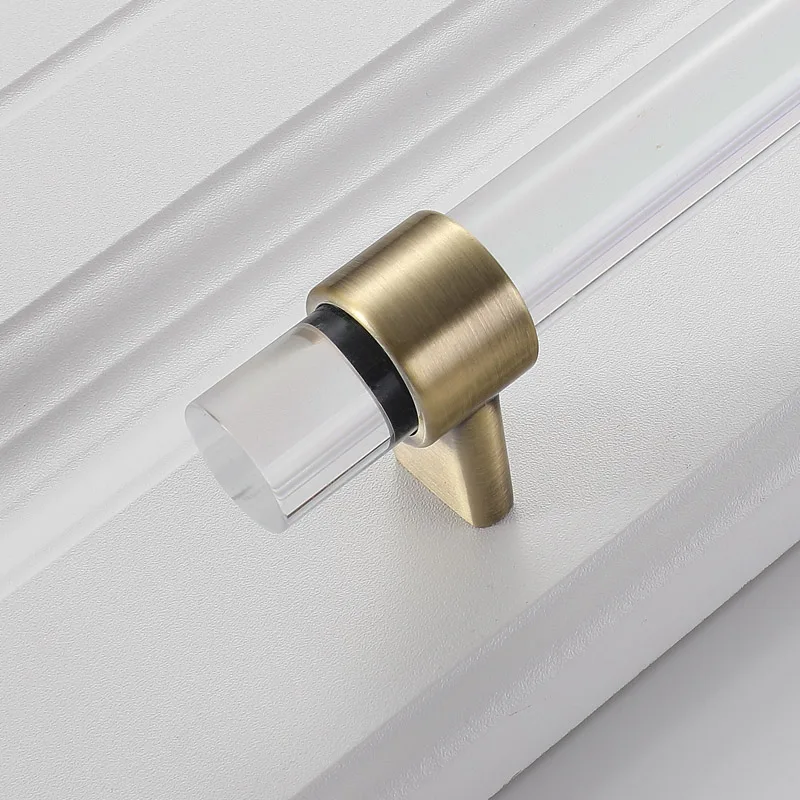 A Bronze Polishing Ручки для мебели Кристальные серебряные ручки кухонный шкаф для одежды с дверями Золотая регулируемая ручка черный металл в Шкаф Тянет - Цвет: A Bronze Polishing