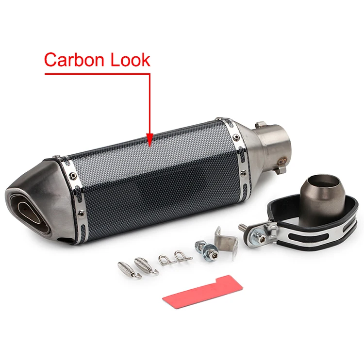 Motor Full System Exhaust Escape Modified Front Link Pipe Muffler DB Killer Silencer (12)