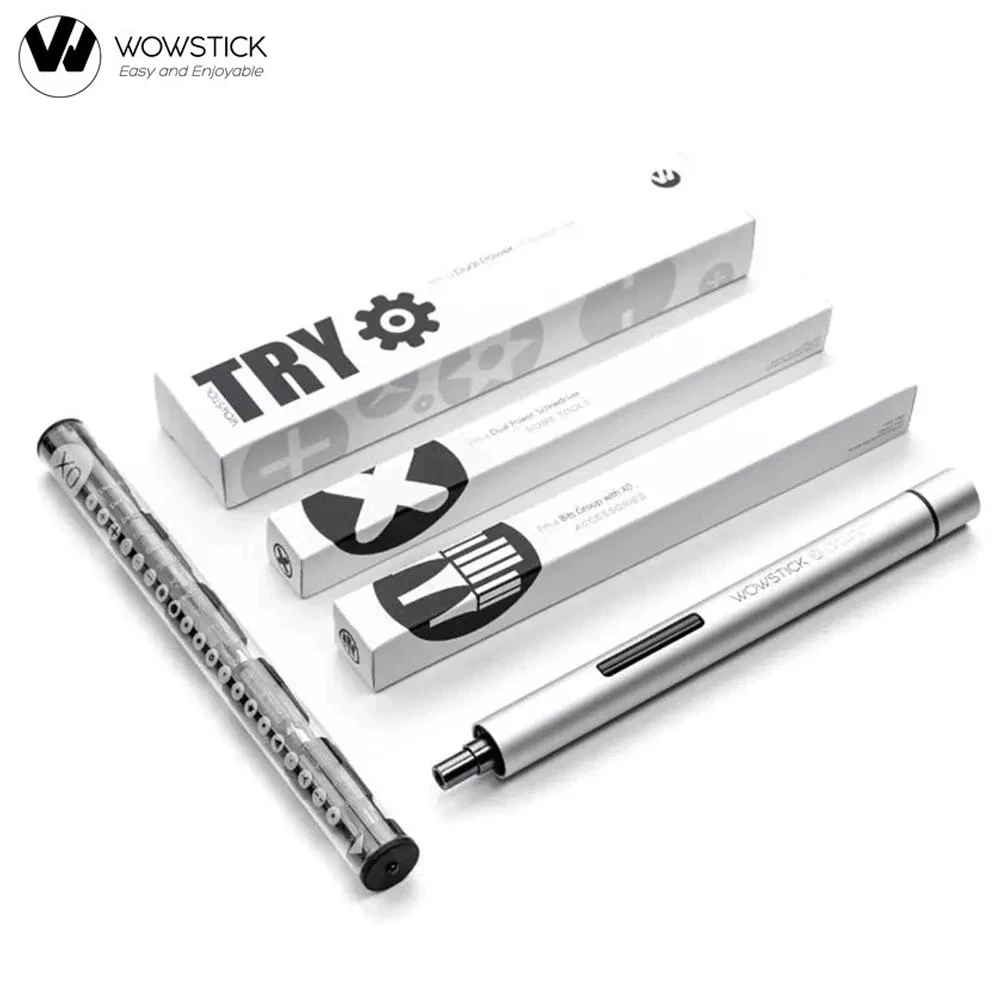 WOWSTICK TRY 20 In 1 Dual Power Cordless Electric Screwdriver with X0 Screwdriver Bits Set DIY Tool For Repair