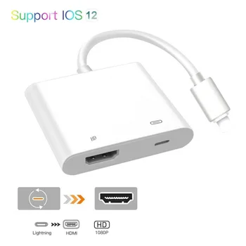 

2019 New Arrival High Quality For Lightning to AV HDMI/HDTV TV Digital Cable Adapter For iPad For iPhone 8 X 7 For IOS 11/12 13