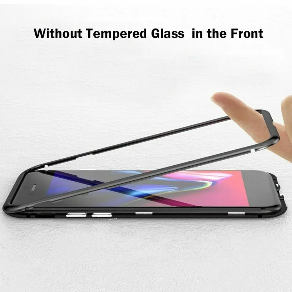 Металлический магнитный адсорбционный стеклянный чехол для huawei Honor 20 10 Lite Pro 8X Y5 P Smart Z чехол для телефона чехол