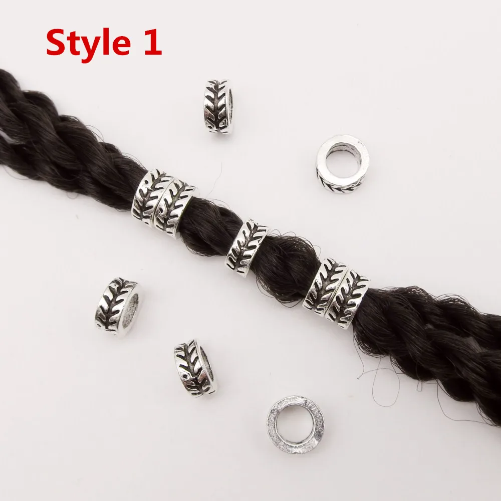 5 шт. 20 серебряные косички для волос в виде Руна викингов dread dreadlock кольца с бородой