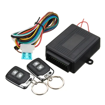 

Hot Universal Car Alarm Systems Central Door Lock Locking Keyless Entry System With 2 Remote Controllers 12V 108dB
