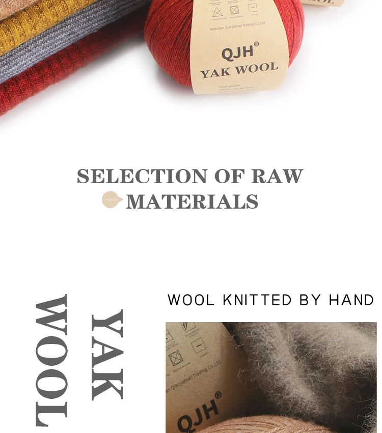 6 Stück ungefärbtes, natürliches, biologisches mongolisches Yak-Wollgarn zum Handstricken, Häkeln, für DIY-Projekte, weich, ideal für Modebekleidung und Babykleidung. – Detail 2