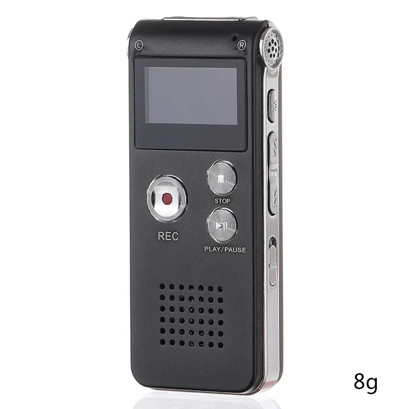 8 ГБ/16 Гб Диктофон ЖК-экран перезаряжаемый цифровой аудио звук Запись MP3 плеер