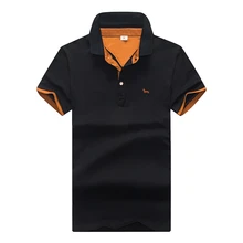 Новые мужские рубашки с вышивкой, повседневные модные рубашки поло, облегающие дышащие мужские рубашки поло blaine