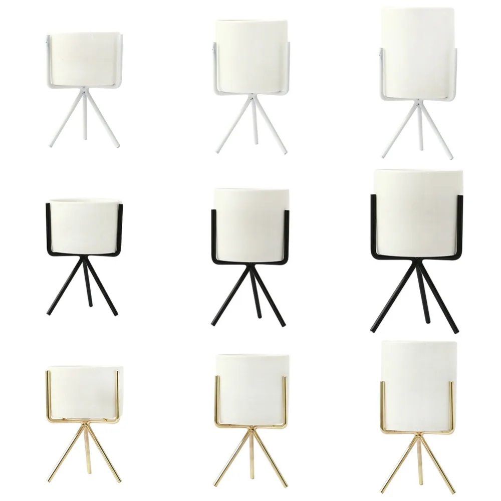 3 шт./лот керамический Настольный плантатор белый сад сочный горшок для растений