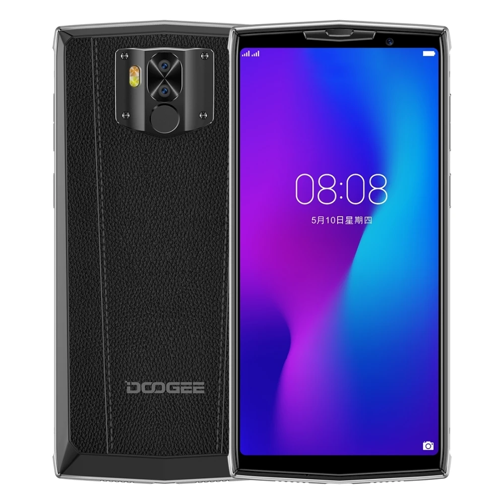 Черный DOOGEE N100 4 Гб 64 ГБ Android мобильный телефон 10000 мАч батарея беспроводная зарядка 5,99 FHD+ две sim-карты отпечаток пальца 21 МП Cam смартфон - Цвет: Черный