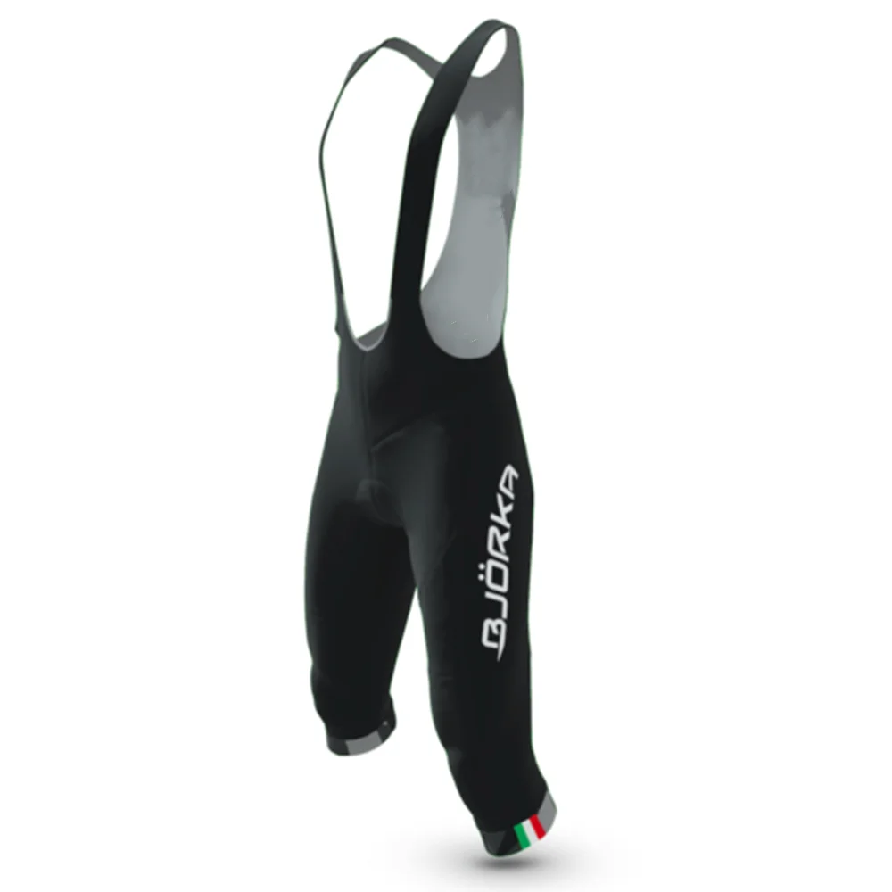 BJORKA 사이클링 턱받이 자른 바지 여름 남성 roupas de ciclsimo 팀 mtb 자전거 착용 자전거 의류 roadbike 레이싱 의류
