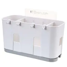 Настенная сушилка для столовых приборов с поддоном для капель, органайзер для посуды, ложка, вилка, палочки для еды, держатель, Caddy, кухонный гаджет для хранения