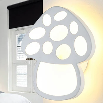 

Acrylic Lampshade Corridor Aisle Mushroom Shape Lighting Sconce For Bedroom Modern Simple Hotel Indoor LED Wall Lamp Home Decor