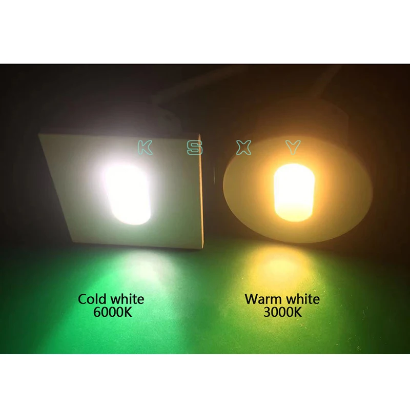 LED Wall Lamp Aluminum Modern Brief LED Stair Lights AC85-265V 1W 3W Wall Mounted Staircase Background Recessed Stair Step Aisle Lamps