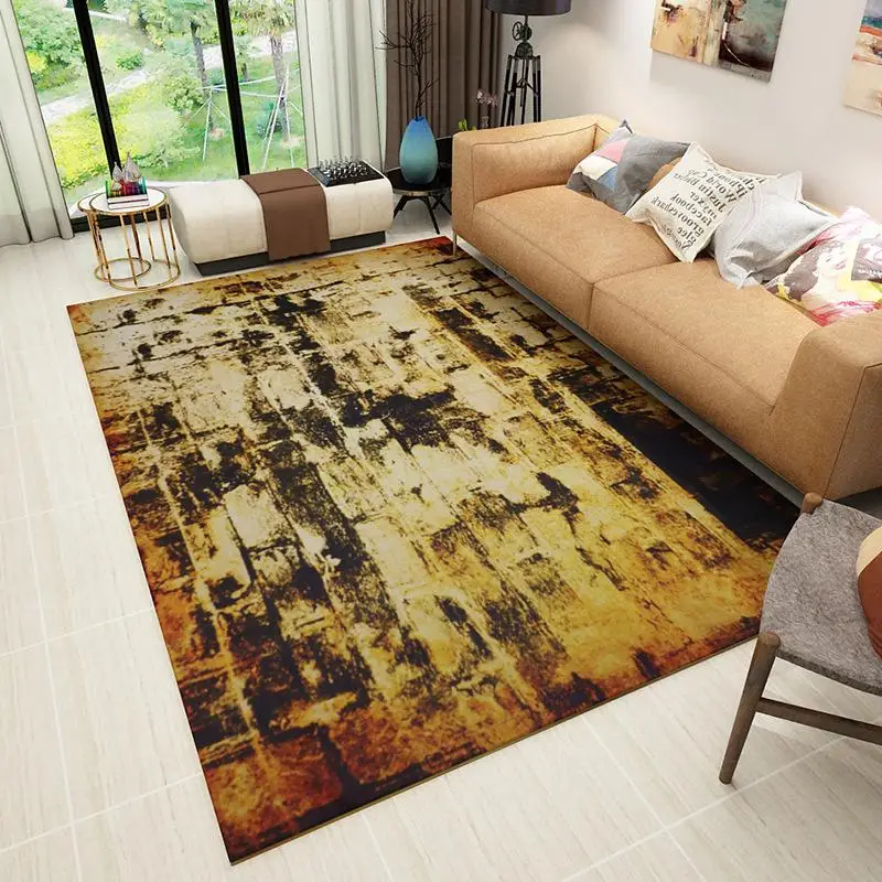 Alibaba Chinese-style Abstract Geometry Floor Carpets Rug Modern For Living Room Non-slip Antifouling Carpet For Bedroom Parlor - Цвет: LJ-06