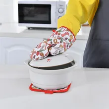 Изоляционные перчатки для микроволновой печи, толстые мягкие модные кухонные принадлежности из полиэстера, кухонные инструменты, аксессуары Herramientas de cocina