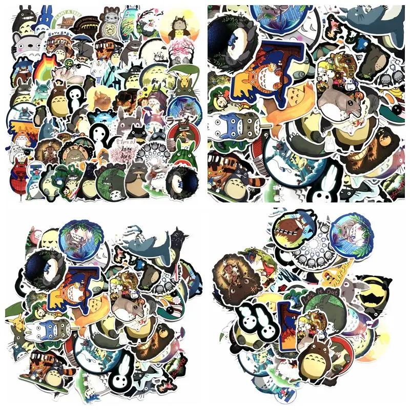 

Stickers Pack Anime Totoro Scrapbook Suitcase Skateboard Laptop Racing Motorcycle Graffiti Waterproof Sticker Toys For Children