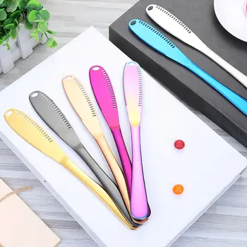 

Stainless Steel Dessert Tools Cutlery Cream Knife Jam Spreaders Butter Knife Multi-function Cheese Toast Breakfast Steak Knife