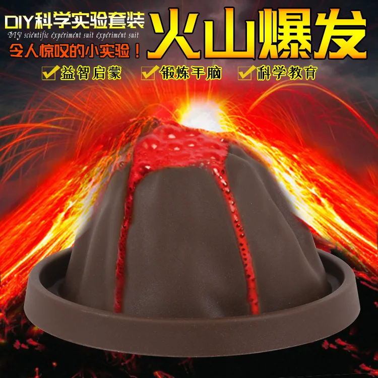 

DIY Environmentally Friendly Science Experiment Set Volcano Outbreak Eruption Toy Equipment Science And Technology for Making Se
