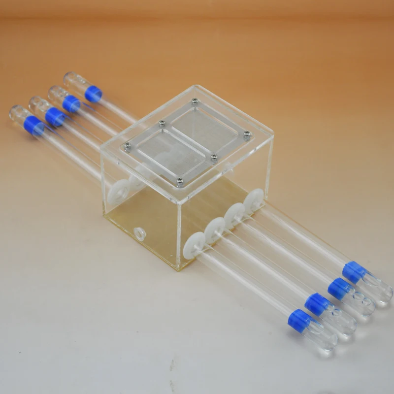 

Mini Test Tube Ant Nest Acrylic 8 Test Tube Nest With Cover Ant Farm Moisturizing Breeding Anthill Ant