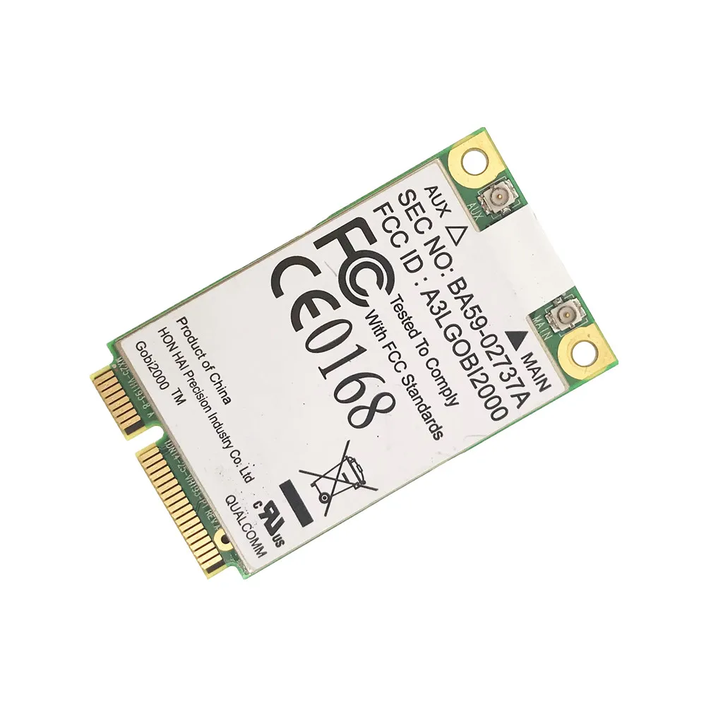 

Для Qualcomm Gobi2000 Mini PCI-express 3G EV-DO HSDPA WCDMA WLAN Card GPS