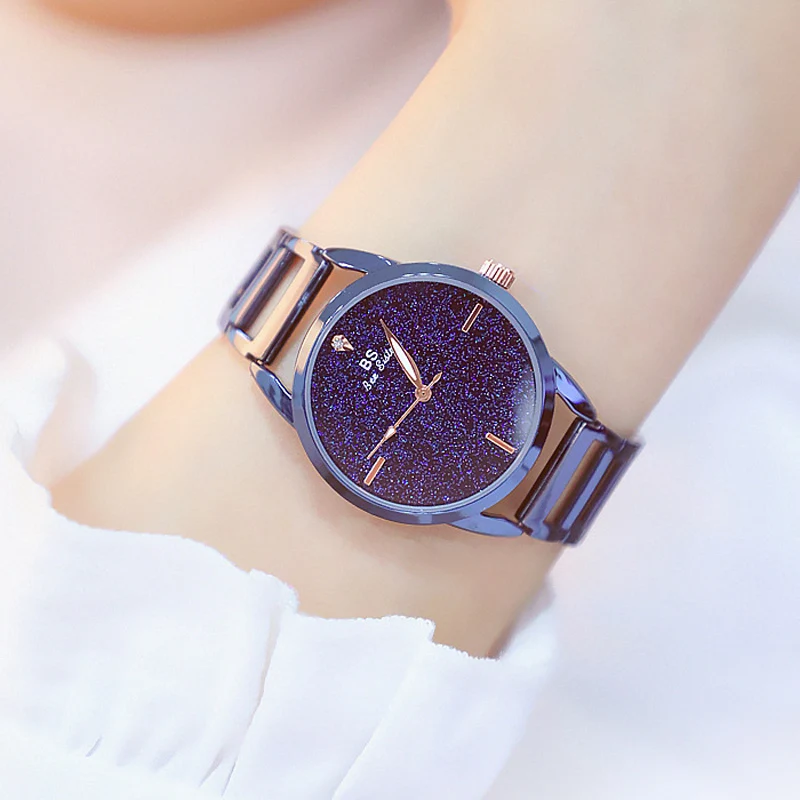 Часы женские золотистые повседневные модные водонепроницаемые наручные часы со