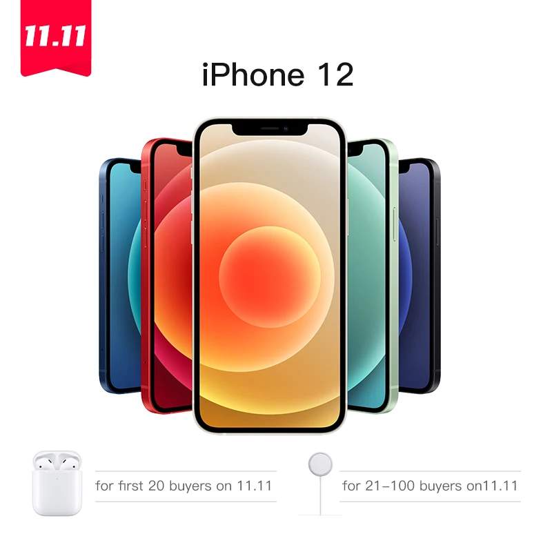 Оригинальный новый оригинальный Смартфон Apple iPhone 12/12 Mini 5G 5 4/6 1 &quotSuper Retina XDR дисплей