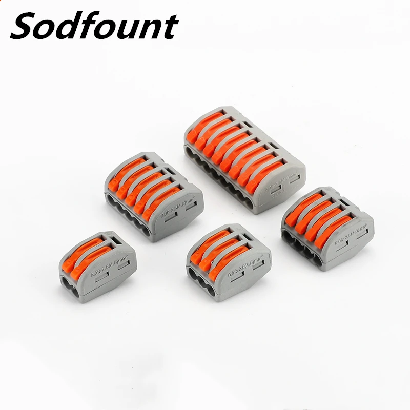 10pcs PCT212)/413/415 Universal Compact Wire Wiring Connector push in Conductor Terminal Block With Lever 0.08 2.5mm2 for Cable|connector 2|terminal blocks wire connectorconnector with wire - AliExpress
