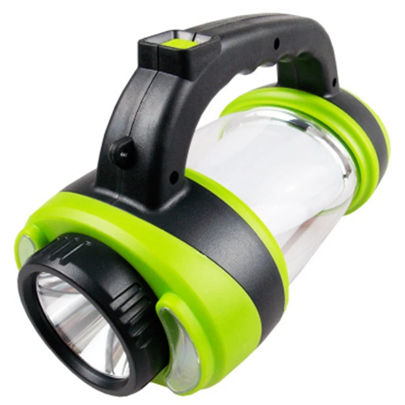 

Outdoor Search Hand-Held Camping Lamp Powerful Flashlight Rechargeable Ultra-Bright Led Multifunctional Household(Green)