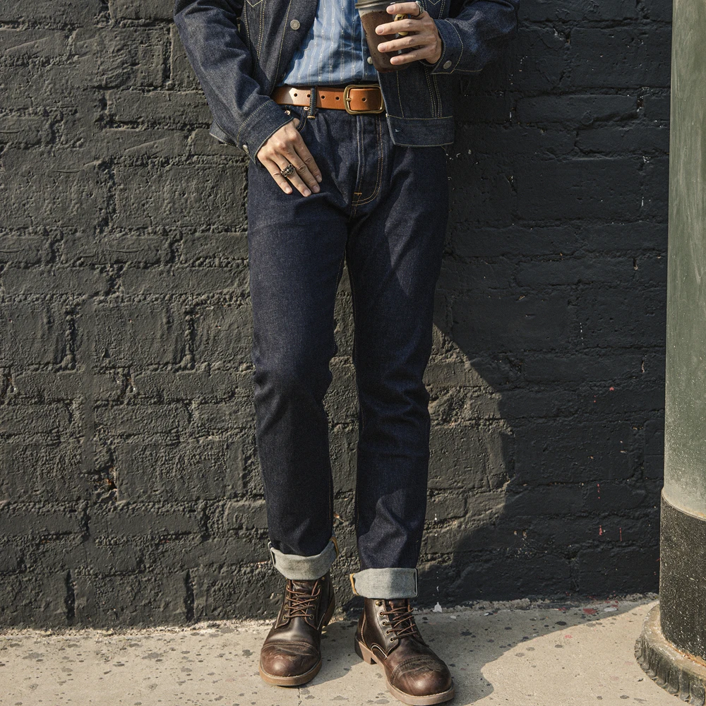 Red Tornado Denim Red Tornado 18oz Selvedge Denim Jeans - Loose Straight Fit Raw Denim 18oz Raw Denim