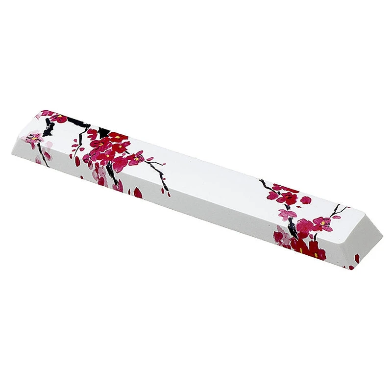 HOT-6.25U DIY Novelty Keycap Plum Blossom Spacebar Keycap Spacebar PBT Mechanical Keyboard