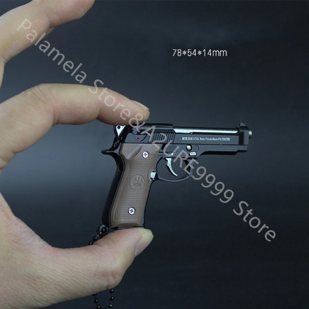 3d Beretta 92f Weapon Model Keychain Pendant Funny Kids Adult Toy Key Chains Aliexpress