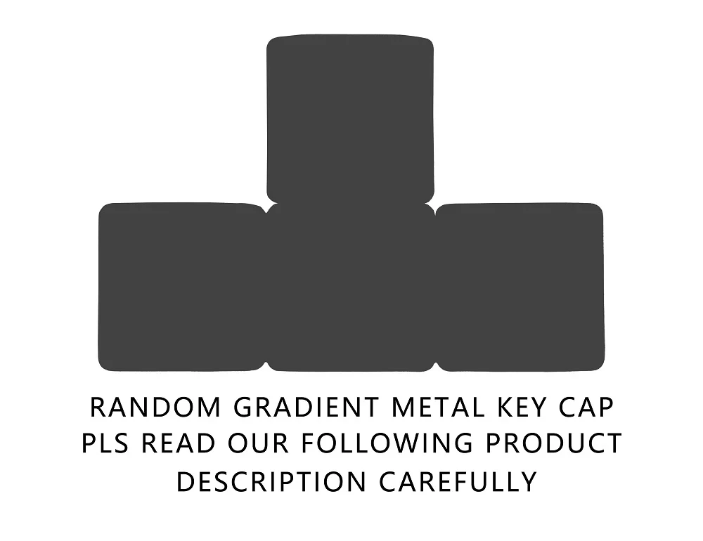 Teamwolf-mx Metal Keycap para Jogos de Teclado Wasd r2 r3 Luz Através de Retroiluminação Preto Azul Gradiente Dourado Aço Inoxidável - Imagem 6