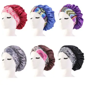 

Women Satin Headscarf Sleeping Bonnet Hair Wrap Hat Cap Headband Headwear Casual Shower Cap