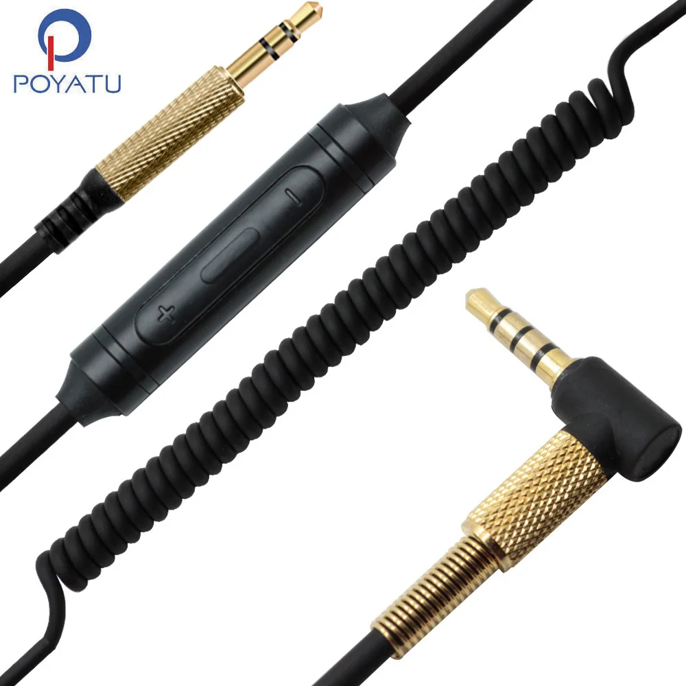 Пружинный рельефный спиральный кабель POYATU для JBL E45BT E55BT E65BTNC S400BT сменный