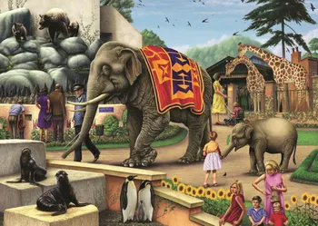 

Jmine Div 5D Zoo Elephant Full Diamond Painting cross stitch kits art High Quality Animal 3D paint by diamonds