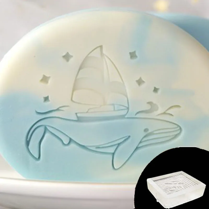 Soap Stamp with Leaves and Letters, Acrylic Handmade Seal, Organic Natural Soap Making Tools, The Best Gift