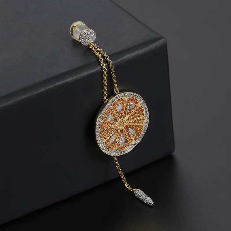lemon 925 серебряные серьги «Радуга» лимонные жуки кактус сглаза ананас арбуз коктейльное стекло Асимметричные cz Стразы Серьги - Окраска металла: lemon