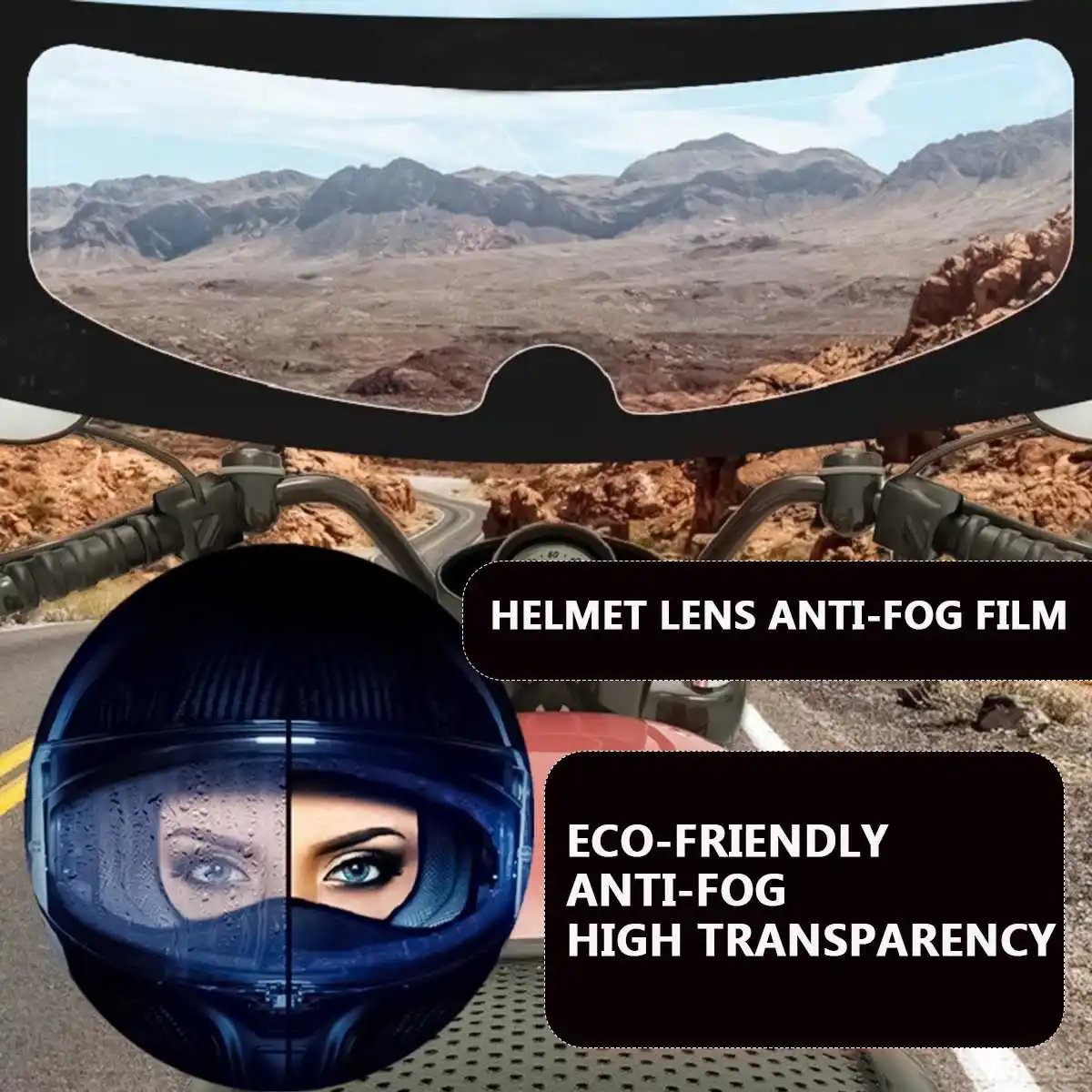 Casco de motocicleta con bloqueo de Pin transparente, protector de lente de casco antiniebla, resistente a la niebla, para K3, K4, AX8, LS2, HJC