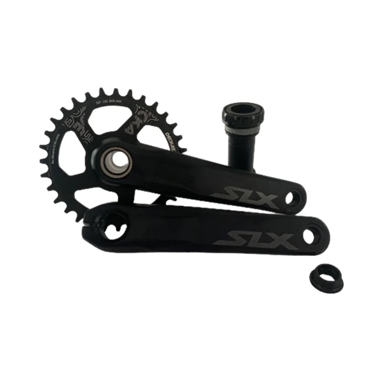 US $105.45 SHIMANO SLX M7100 Crankset 1x12 Speed Deckas Chainwheel Crank With Narrow Wide Chainring 34T 36T 38T With MT800 Bottom Bracket