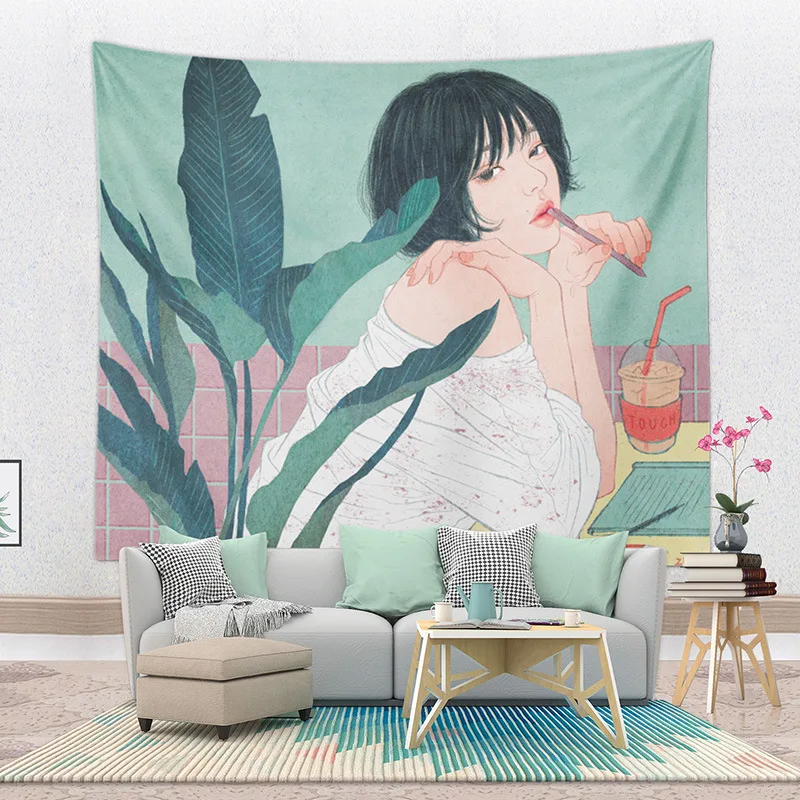 

Hot Selling Sweet COUPLE'S Series Home Bedroom Background Cloth Living Room Creative Tapestry