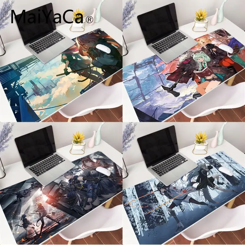 

MaiYaCa Arknights game DIY Design Pattern Game mousepad Gaming Mouse Pad Large Deak Mat 700x300mm for overwatch/cs go