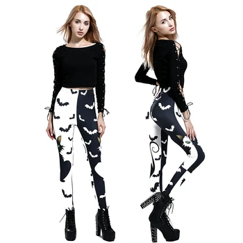 

2020 Plus Size Women Leggings Animal Print Black White Sexy Slim Female Pants Spring Summer Street Casual Sport Comfort Clothing
